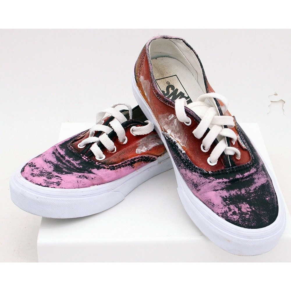 VANS Old Skool Core Classics Painted Skateboarding Skate Shoe Women 7.5 Graffiti